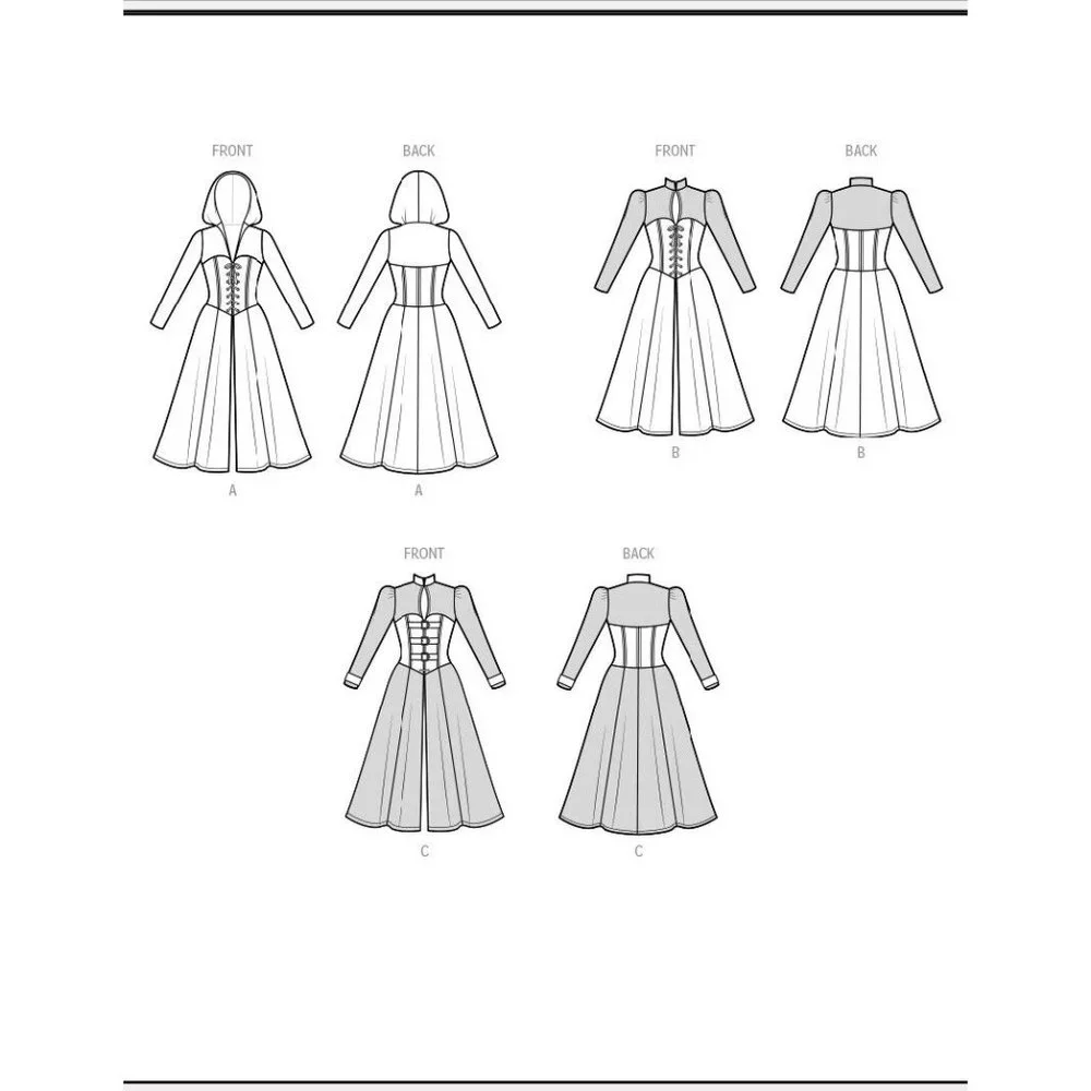 Simplicity Pattern 9813 Steampunk Fair Festival Costume Coat 10-18 Cosplay
